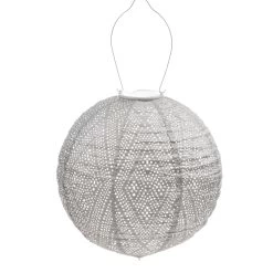 Solarlaterne 'Round 30', Helltaupe, Ø 30 X 29 Cm