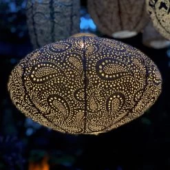 Solarlaterne 'Oval 40', Taupe, Ø 40 X 27 Cm -Fashion Garden Store 2950100685 Oval 40 Taupe 2 105799