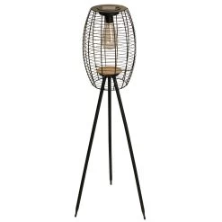 Solar-Standleuchte 'Killarney', Schwarz, Metall, Ø 20,5 X H 32 Cm -Fashion Garden Store 2950100705 Solar Filament LED Dreibein Killarney 1 120444
