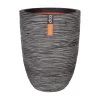 Pflanzvase Rib Bella, Anthrazit, Ø 36 X H 47 Cm -Fashion Garden Store 3210103445 Pflanzvase Tutch Riffel Bella anthrazit D36xH47cm 43Ltr 45566