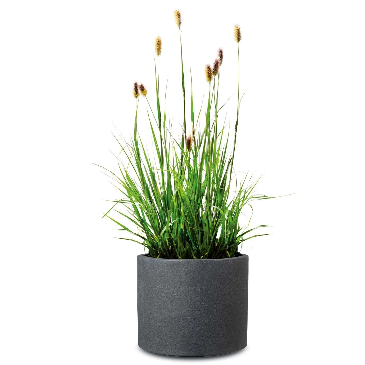 Pflanzgefäß 'Riva', Schwarz, Granit, Ø 29 X H 25 Cm 4 Pflanzgefäß 'Riva', Schwarz, Granit, Ø 29 X H 25 Cm – Bild 2