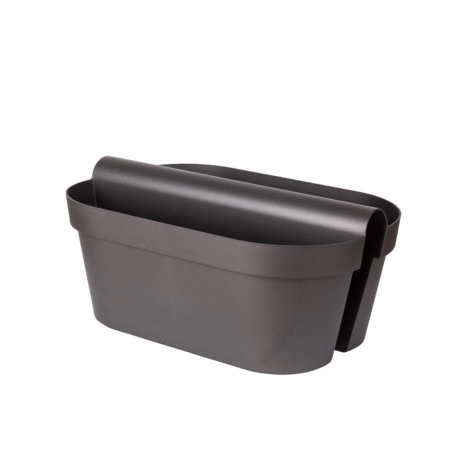 Balkon-Pflanzkasten „Be Up Duo“ In Der Farbe Anthrazit, 50 Cm / 18 Liter 3 Balkon-Pflanzkasten „Be Up Duo“ In Der Farbe Anthrazit, 50 Cm / 18 Liter