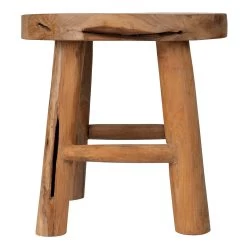 Massiver Pflanzhocker Aus Teakholz -Fashion Garden Store 3370100014 Teak Topfstaender M D40 H40cm teak 1 86724