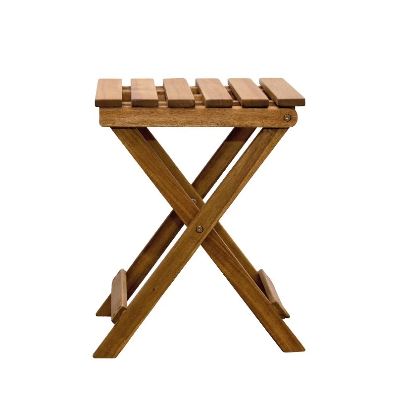 Klapphocker/Beistelltisch "France", FSC®-Akazienholz, Ca. 35 X 35 X 45 Cm 4 Klapphocker/Beistelltisch "France", FSC®-Akazienholz, Ca. 35 X 35 X 45 Cm – Bild 2