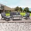 Loungeset 'Australien', 4tlg, Anthrazit -Fashion Garden Store 3910302417 3910302419 Australien2 107929 1