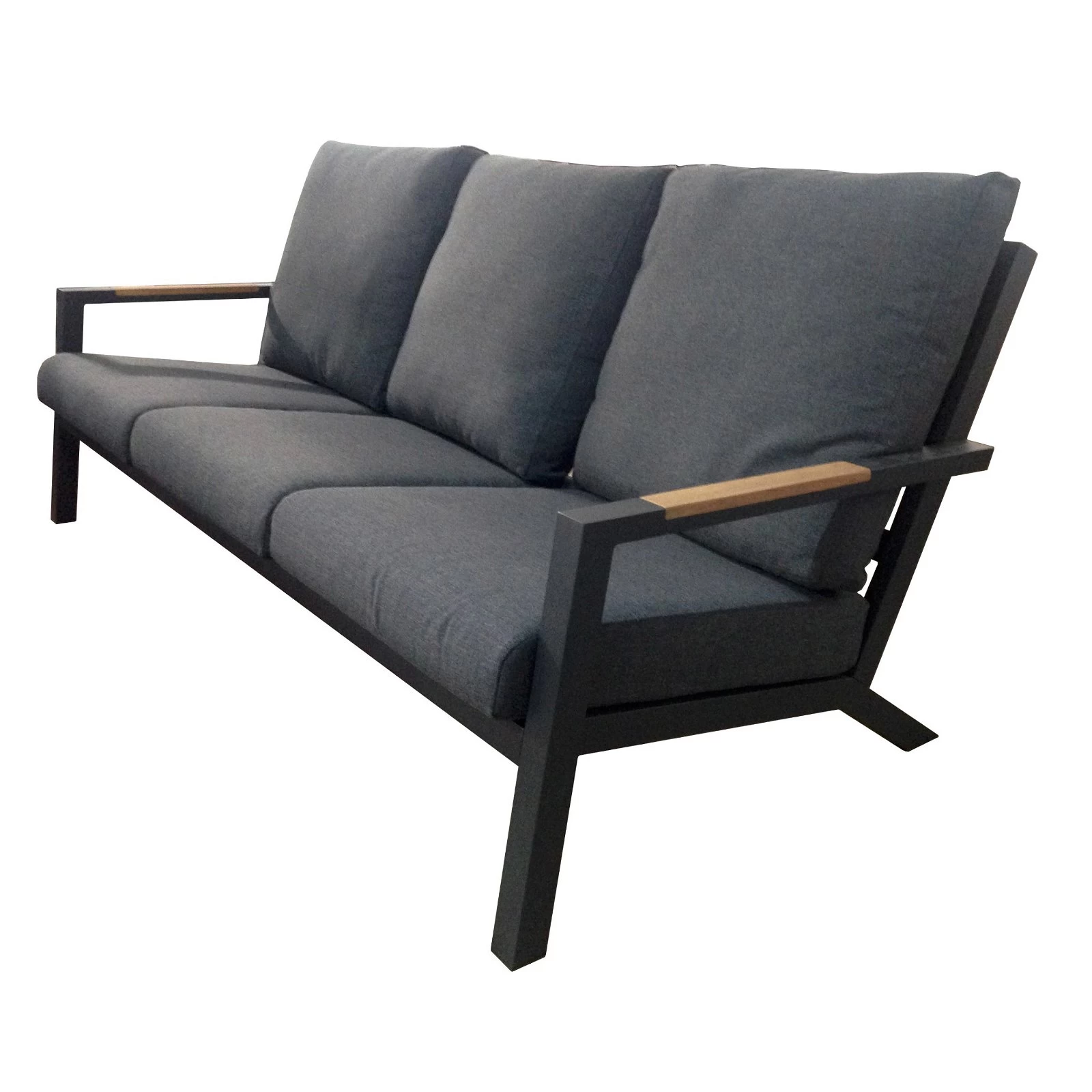 Bank 'Australien' Inkl. Auflage, Dreisitzer, Anthrazit 3 Bank 'Australien' Inkl. Auflage, Dreisitzer, Anthrazit