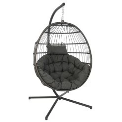 Hängesessel Meran, Kunstrattan, Alurahmen, Faltbar, 128 X 95 X 95 Cm