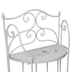 Mosaik-Regal Lille, Hellgrau, Lavendel-Mosaikfliesen, Ca. 28 X 53 X 126 Cm -Fashion Garden Store 3910302502 Mosaik Regal lille hellgrau ca28x53x126cm3 72003