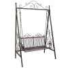 Metall-Schaukelbank Bordeaux, Braun, Ca. 89 X 150 X 231 Cm -Fashion Garden Store 3910302503 MetallSchaukelbank Bordeaux braun 75544