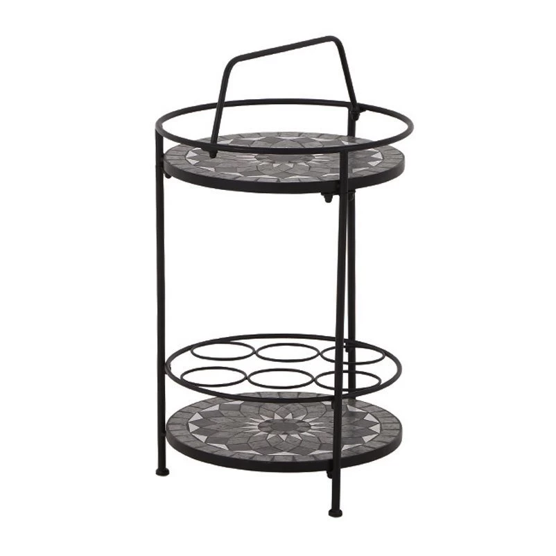 Siena Garden Serviertisch, Como, Matt Schwarz, Ca. 71 X 70 X 35 Cm 6 Siena Garden Serviertisch, Como, Matt Schwarz, Ca. 71 X 70 X 35 Cm – Bild 4