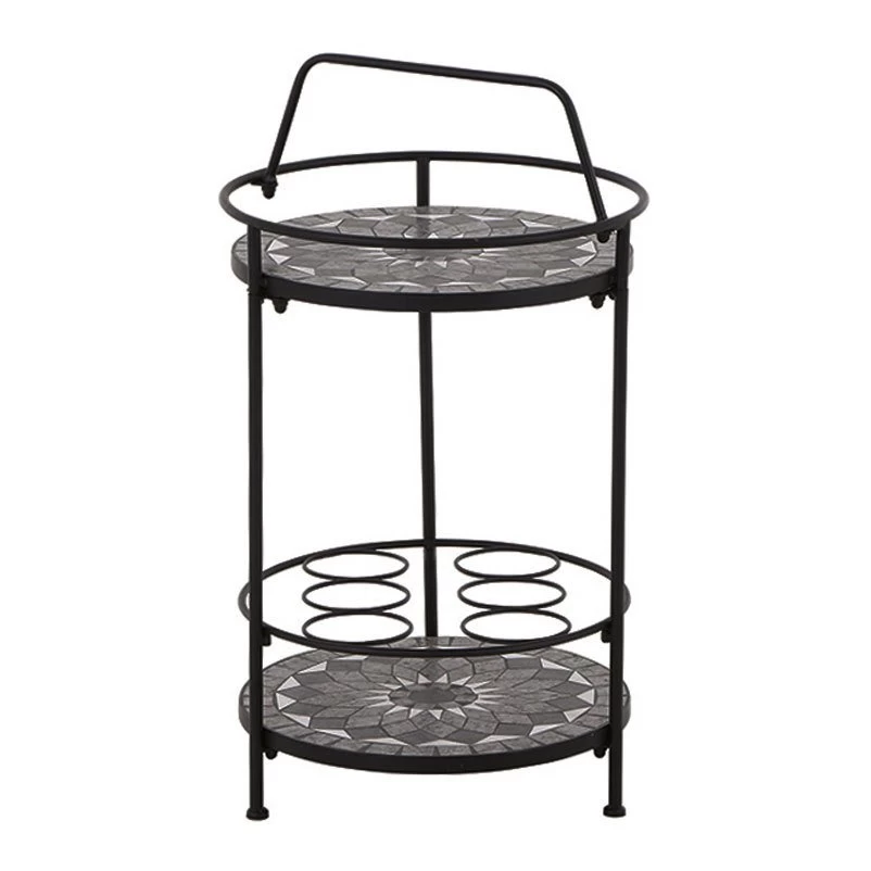 Siena Garden Serviertisch, Como, Matt Schwarz, Ca. 71 X 70 X 35 Cm 4 Siena Garden Serviertisch, Como, Matt Schwarz, Ca. 71 X 70 X 35 Cm – Bild 2