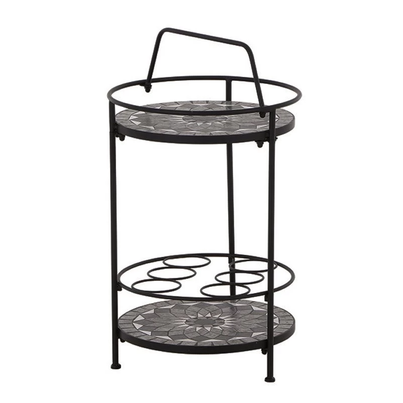 Siena Garden Serviertisch, Como, Matt Schwarz, Ca. 71 X 70 X 35 Cm 3 Siena Garden Serviertisch, Como, Matt Schwarz, Ca. 71 X 70 X 35 Cm