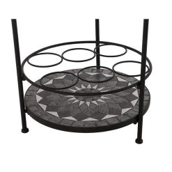 Siena Garden Serviertisch, Como, Matt Schwarz, Ca. 71 X 70 X 35 Cm 14 Siena Garden Serviertisch, Como, Matt Schwarz, Ca. 71 X 70 X 35 Cm -Fashion Garden Store 3910302506 Serviertisch Como matt schwarz Mosaik dunkgelgrau 74992