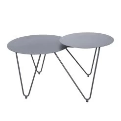 4-teilige Lounge-Gruppe 'Bella', Schwarz, Inklusive Auflagen -Fashion Garden Store 3910302533 Alu Loungergruppe Bella 4tlg schwarz inkl Kissen hellgrau9 74491