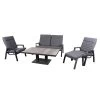 Gartenlounge-Set 'Paris' Inkl. Auflagen, 5-teilig -Fashion Garden Store 3910302561 Alu Loungeset Paris Koelle 5tlg inkl Auflagen 34 83633