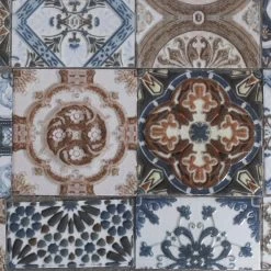 Mosaik-Wandregal 'Toulouse', Braungrau, Stahl, Naturstein, Ca. 30,5 X 57 X 118 Cm -Fashion Garden Store 3910302586 Mosaik Wandregal Toulouse braungrau 6 88914