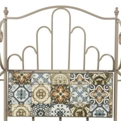 Mosaik-Wandregal 'Toulouse', Braungrau, Stahl, Naturstein, Ca. 30,5 X 57 X 118 Cm -Fashion Garden Store 3910302586 Mosaik Wandregal Toulouse braungrau 8 88913