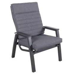 Loungesessel 'Paris', Grau/schwarz