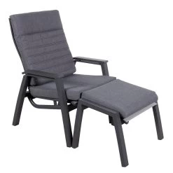 Loungesessel 'Paris', Grau/schwarz -Fashion Garden Store 3910302694 Loungesessel Paris inkl Auflage 8 118555