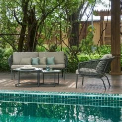 Lounge-Set 'Eagle', 5-teilig -Fashion Garden Store 3910302708 Loungeset Eagle 5tlg Stahlgestell inkl Auflagenset 2 118534