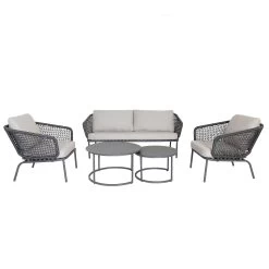 Lounge-Set 'Eagle', 5-teilig -Fashion Garden Store 3910302708 Loungeset Eagle 5tlg Stahlgestell inkl Auflagenset 3 118532
