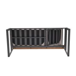 Dining-Bank 'Jimmy', 3-Sitzer, Grau, Ca. 191 X 89 X 75 Cm -Fashion Garden Store 3910302713 Dining Bank Jimmy 3 Sitzer inkl Auflagen 10 121605