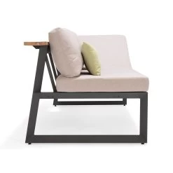 Dining-Bank 'Jimmy', 3-Sitzer, Grau, Ca. 191 X 89 X 75 Cm -Fashion Garden Store 3910302713 Dining Bank Jimmy 3 Sitzer inkl Auflagen 6 121609