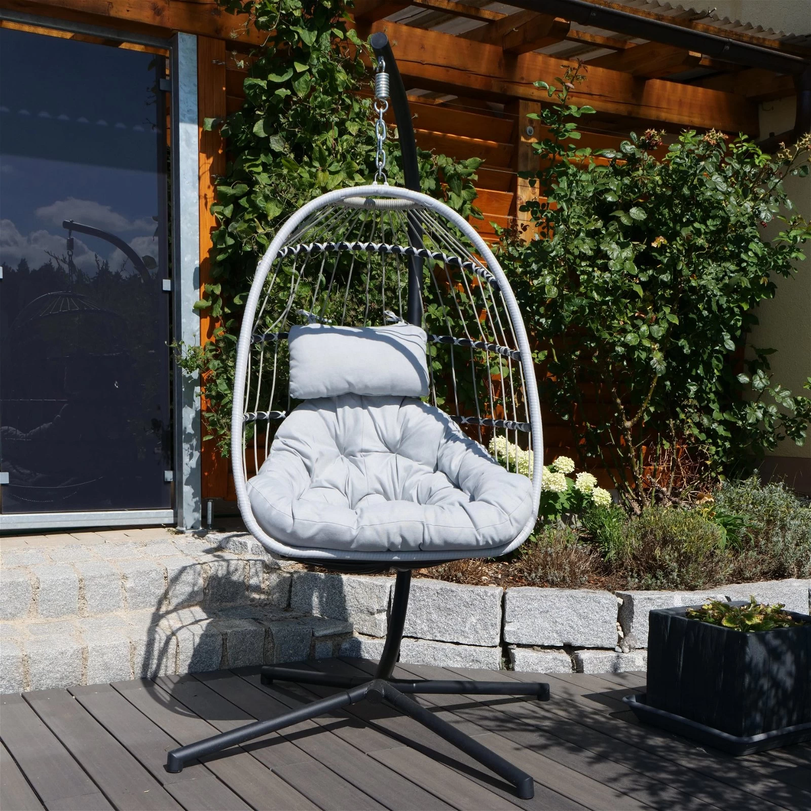 Hängesessel 'Folt Sterzing' Inkl. Auflagen, Light Grey 3 Hängesessel 'Folt Sterzing' Inkl. Auflagen, Light Grey