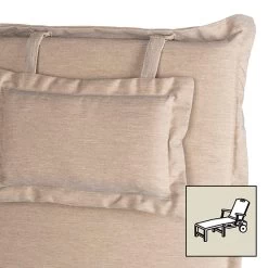 Rollliegenauflage Vigore 60 Grau/ Braun Meliert, Ca. 202x64x8 Cm