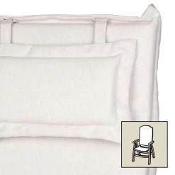 Hochlehnerauflage Blanko 9013, Ca. 129 X 54 X 8 Cm, Hochwertig, Robust