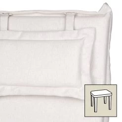 Stuhlauflage Blanko 9013, Ca. 39 X 39 X 3,5 Cm, Waschbar, Lichtechtheit