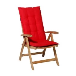 Madison Niederlehnerauflage 'Panama', Rot, Ca. 105 X 50 Cm -Fashion Garden Store 3910408963 Niederlehnerauflage Panama Red 3 97458