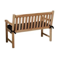 Madison Bankauflage 'Panama', Schwarz, Ca. 120 X 48 Cm -Fashion Garden Store 3910409001 Bankauflage Panama Black 1 97582