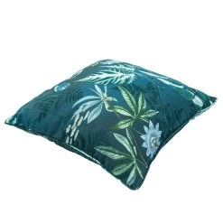 Madison Zierkissen 'Mauel', Blau, Ca. 50 X 50 Cm