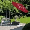 Mittelstockschirm 'Style', Ø 250 Cm -Fashion Garden Store 3910503091 3910503096 Sonnenschirm Style Dessin aurora red 2 85882