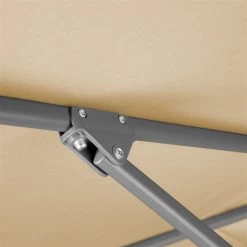 Mittelstockschirm 'Tunis', Ca. 270 X 150 Cm, Natur -Fashion Garden Store 3910503161 Sonnenschirm Tunis natur 4 90537