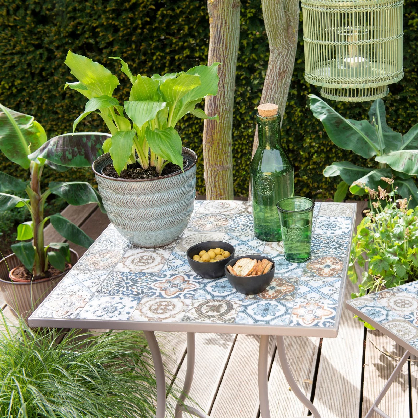 Mosaik-Bistrotisch 'Toulouse', Braungrau, Naturstein, 78 X 78 X 77 Cm 3 Mosaik-Bistrotisch 'Toulouse', Braungrau, Naturstein, 78 X 78 X 77 Cm