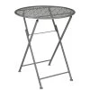 Klapptisch 'Thalia', Dunkelgrau, Ca. Ø60 X H70 Cm -Fashion Garden Store 3910801550 Klapptisch Thalia dunkelgrau 118933