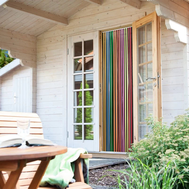 Streifenvorhang Multicolor 90x200 Cm 3 Streifenvorhang Multicolor 90x200 Cm