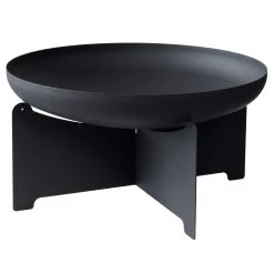 Edelstahl- Feuerstelle 'X 70', Schwarz, 40 X 75 Cm