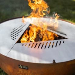 Edelstahl-Feuerstelle 'TRIA', Rost, 100 X 55 X 100 Cm -Fashion Garden Store 3920100752 Feuerstelle TRIA rost 1 110903