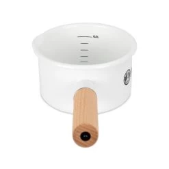 Petromax Stieltopf, Weiß, Edelstahl/Holz, Ca. 500 Ml -Fashion Garden Store 3920502262 petromax emaille stieltopf 1 121449