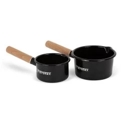 Petromax Stieltopf, Schwarz, Edelstahl/Holz, Ca. 1 Liter -Fashion Garden Store 3920502263 petromax emaille stieltopf 3 121452