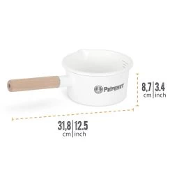 Petromax Stieltopf, Weiß, Edelstahl/Holz, Ca. 1 Liter 9 Petromax Stieltopf, Weiß, Edelstahl/Holz, Ca. 1 Liter -Fashion Garden Store 3920502264 petromax emaille stieltopf 1 121456