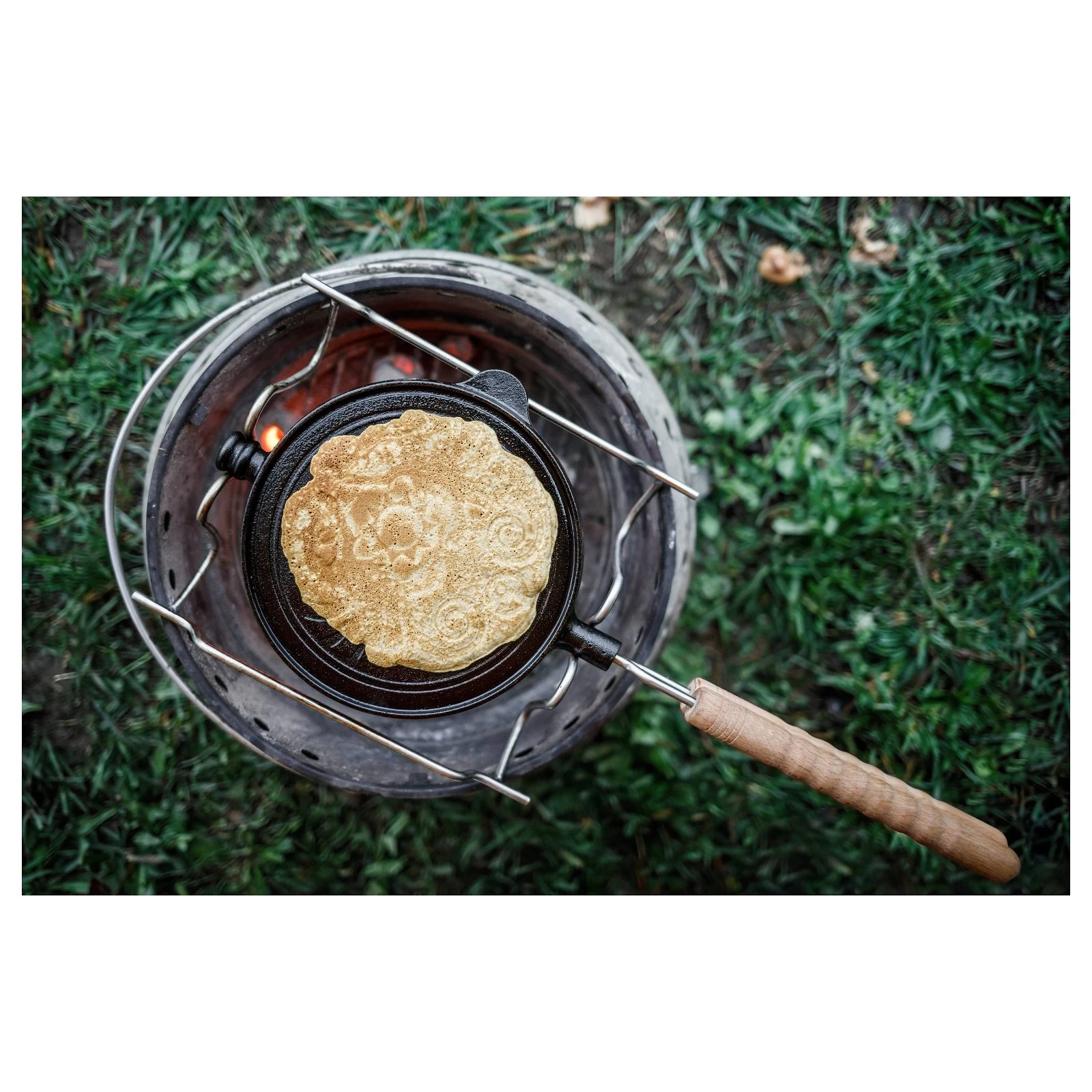 Petromax Wende-Waffeleisen, Schwarz, H 9 X B 22 X T 54 Cm 6 Petromax Wende-Waffeleisen, Schwarz, H 9 X B 22 X T 54 Cm – Bild 4