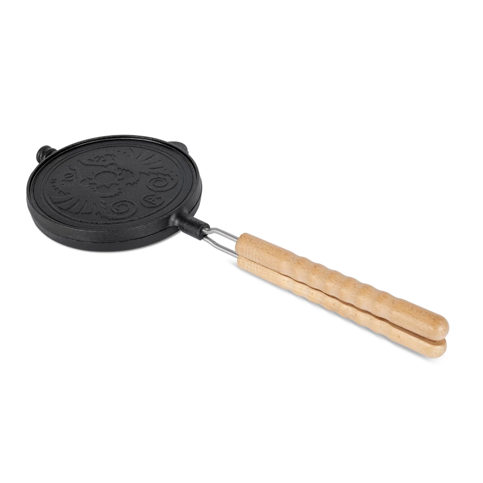 Petromax Wende-Waffeleisen, Schwarz, H 9 X B 22 X T 54 Cm 3 Petromax Wende-Waffeleisen, Schwarz, H 9 X B 22 X T 54 Cm