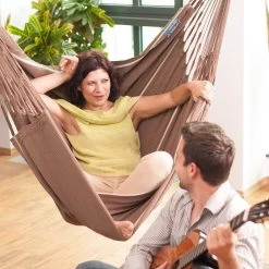 LA SIESTA Hängestuhl Lounger Habana Chocolate, Aus Bio-Baumwolle -Fashion Garden Store 3940200258 Haengestuhl Lounger Habana chocolate BioBaumwolle 01 47087