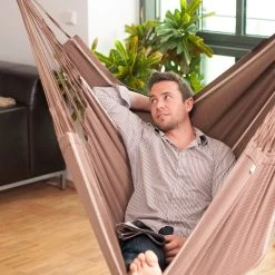 LA SIESTA Hängestuhl Lounger Habana Chocolate, Aus Bio-Baumwolle -Fashion Garden Store 3940200258 Haengestuhl Lounger Habana chocolate BioBaumwolle 47086