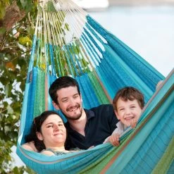 LA SIESTA Kingsize Familien-Hängematte Flora Curacao, Aus Bio-Baumwolle -Fashion Garden Store 3940200267 Kingsize Haengematte Flora curacao BioBaumwolle 47132