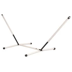 LA SIESTA Doppel-Hängemattengestell Nautico Grau, Stahl Pulverbeschichtet